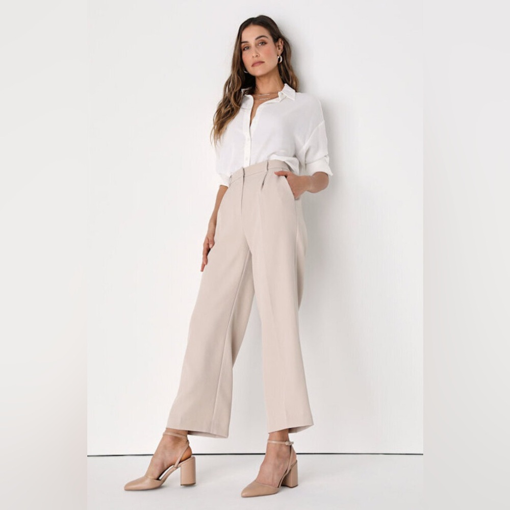 Lulu's Light Beige Trousers